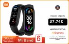 Xiaomi pulsera inteligente Mi Band 6 versión Global, reloj con Pantalla AMOLED de 1,56 pulgadas, monitor de ritmo cardíaco, Fitness, Bluetooth, resistente al agua hasta 5 ATM|Pulseras inteligentes|