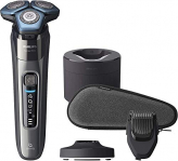 Philips S7000 S7788/59 Afeitadora eléctrica para hombre con tecnología Skin-IQ, cortapatillas, seco/húmedo, con base de carga, base de limpieza, perfilador de barba y funda