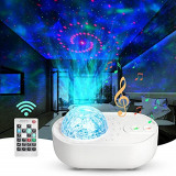 ANVAVA Proyector Estrellas Lámpara Proyector Infantil LED Luz Proyector Bebé con Control Remoto y Bluetooth Música 10 Modos Proyector Niños para Decoración Dormitorio Fiesta Navidad Cumpleaños