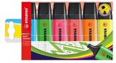 Marcador fluorescente STABILO BOSS ORIGINAL – Estuche con 6 colores