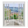 Anpro Mosquitera Ventana Magnetica,Cortina de Ventana para Prevenir Mosquitos y Insectos(Anti-Mosquito Blanco,130cm*150cm )