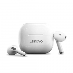 Auriculares LP 40 Auriculares BT inalámbricos Verdaderos Auriculares Deportivos Semi-en la Oreja con Bobina móvil de 13 mm Tiempo de Resistencia prolongado Blanco