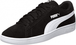 Puma Smash V2, Zapatillas Unisex Adulto, Negro Black White Silver, 44 EU