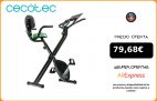 Cecotec Bicicleta Estática Plegable con Volante de Inercia de 2,5Kg X Bicicleta/Pro Silenciosa… Ergonómica… Regulable. Pantalla LCD|Bicicletas fijas de interior|