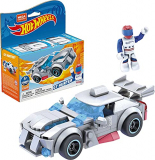 Mega Construx Hot Wheels GT Hunter Coche de juguete de bloques de construcción, incluye figura, para niños +5 años (Mattel GVM32)