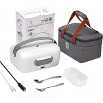 STN Fiambrera Electrica 75W Fiambrera Electrica 24v 12v 220v Camion Coche y Hogar Trabajo Termo Comida con Bolsas Aislantes De Alta Calidad Nuevo Diseño