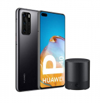 Huawei P40 5G – Smartphone de 6,1″ OLED (8GB RAM + 128GB ROM, 3x Cámaras Leica (50+16+8MP), chip Kirin 990 5G, 3800 mAh, EMUI 10 HMS) negro + CM510 [Versión ES/PT]