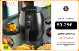 Freidora de Aire sin Aceite 4.5L Gran Capacidad con Temporizador Cocina Fácil y Saludable Entrega en 24H|Freidoras eléctricas|