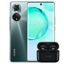 Honor 50 Smartphone 5G cámara cuádruple 108 MP, Memoria 6GB+128G, Pantalla OLED 6.57″ 120Hz, Dual SIM, Libre, Verde Esmeralda + HONOR Earbuds 2 Lite Auriculares Inalambricos Bluetooth In-Ear, Negro