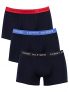 Tommy Hilfiger 3p Trunk WB Bañadores Ajustados para Hombre, Black/Top Water/Primary Red, S (Pack de 3)