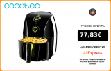 Cecotec Cecofry Compact Rapid Black Freidora sin Aceite 1.5L Comida Sana Programable en Tiempo y Temperatura Función Horno|Freidoras eléctricas|