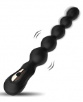 ACVIOO® Bolas Anales Vibradores de Silicona con 7 Modos de Vibración Flexible Masajeador de Próstata Recargable Butt Plug Juguetes Sexuales Anal Impermeable para Hombres, Mujeres y Parejas