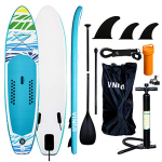 vingo Tabla de Surf 305 * 76 * 15cm Tabla Hinchable Paddle Surf/Sup Paddel Surf dacon Bomba, Mochila, Kit de Reparación, Remo Ajustable, La Cinta para Atar al Pie(Carga hasta: 75kg)