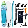 vingo Tabla de Surf 305 * 76 * 15cm Tabla Hinchable Paddle Surf/Sup Paddel Surf dacon Bomba, Mochila, Kit de Reparación, Remo Ajustable, La Cinta para Atar al Pie(Carga hasta: 75kg)
