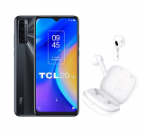 TCL 20 SE – Smartphone de 6.82″ HD+ con NXTVISION + MOVEAUDIO S150 Auriculares inalámbricos (Bluetooth 5.0, Carga rápida, Estuche de Carga extrafino, hasta 3.5 Horas de Escucha, táctil) Blanco