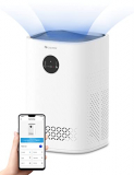 proscenic A8 SE Purificador de aire,con Filtro HEPA, Control Inteligente con APP, CADR hasta 200m³/h,25㎡,Purificador Aire para Alergias, Olor de Tabaco, Polen y Caspa de Mascota