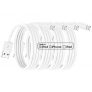 [Apple MFi Certificado] 4 Pack 2m Cable Cargador iPhone, Cable iPhone Carga Rapida para Apple iPhone12 / 12mini / iPhone 11/11 Pro / 11 Pro MAX/X/XS/XR/XS MAX / 8/8 Plus iPad Airpods