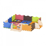 HOMCOM Alfombra Puzzle para Niños 120×90,5×16,5 cm con 25 Piezas de Espuma EVA Suave Área de Cobertura de 9 m² Modelo Instrumentos Musicales Multicolor