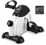 AGM Mini bicicleta de fitness para casa, entrenamiento de brazos y piernas, aparato de fitness, aparato deportivo para casa, entrenamiento en casa, oficina (blanco)