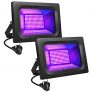 LITAKE UV LED Luz Negra, 30W Violeta Foco UV Ultravioleta, IP65 Impermeable Blacklights 385-400nm UV Led Luz de Inundación para Halloween, Acuario, Fiesta, Pintura Fluorescente, Bar