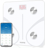 Bascula de Baño Digital Grasa Corporal, RENPHO Balanza Bluetooth Inteligente con App, Bascula Electrónica Analógica Monitores con Análisis Corporal, 13 Mediciónes de Peso IMC Visceral e Muscular