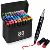 Aottom Rotulador de 80 Colores Art Markers Pen Marcadores Manga con Doble Punta Rotuladores de Graffiti para Dibujar Bocetos Principiantes profesional rotuladores de bocetos