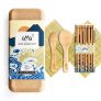 Kit para Hacer Sushi, Original AYA Eco Sushi Kit – Todo Natural Ecológico – Bambú Biodegradable – 2 Esterillas de Sushi – 5 Pares de Palillos – 1 Espátula – 1 Cuchara