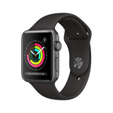 Apple Watch Series 3 (GPS, 42mm) Aluminio en Gris Espacial – Correa Deportiva Negro