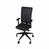 LEVIRA Silla de Escritorio Ergonómica, Silla de Oficina Miño Comfort – Negro