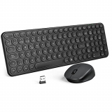 TedGem Teclado Raton, 2.4G Combo Teclado Raton Inalambrico, Packs de Teclado y Ratón, 2 en 1USB Ultra Delgado Silencioso Teclado Raton Inalambrico Español para PC/Laptops/Smart TV
