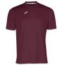 Joma Combi – Camiseta de Manga Corta, Hombre, Rojo (Burdeos), M