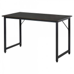 HOMCOM Escritorio para Hogar Oficina Mesa de Ordenador Mesa de Estudio con Pies Ajustables Mobiliario Simple de Oficina 120x60x73cm Carga 70kg
