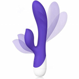 Masajeador Portátil, Impermeable, 10 Modos, Vibradores Consoladores Pulsantes para Mujeres y Parejas con Función de Empuje