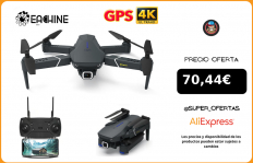 Eachine Dron plegable con cámara gran angular, cuadricóptero con WIFI, FPV, 4K, 1080P, HD, profesional|Helicópteros RC|