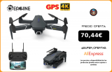 Eachine Dron plegable con cámara gran angular, cuadricóptero con WIFI, FPV, 4K, 1080P, HD, profesional|Helicópteros RC|