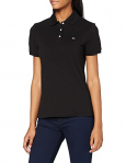 Tommy Hilfiger Tjw Slim Polo Camiseta, Negro (Black), XL para Mujer