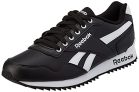 Reebok Royal Glide Ripple Clip Sneaker, Hombre, Black/White/Black, 42 EU