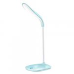 Lixada Lámpara de Escritorio LED Recargable Carga y Enchufe USB portátil Lámpara de Lectura de Manguera Flexible Niños Luz Suave Lámpara de Mesa de Control táctil para Lectores, Estudio y Trabajo
