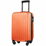 JOFLY Maletas de Viaje Cabina 55cm, Meleta Cabina Ligera Equipaje de Mano con Candado de Combinación (Naranja)