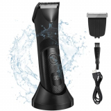 Aytop Afeitadora Corporal Masculina, Recortadora Corporal Hombre con Pantalla LCD Luz LED Recargable Depiladora Corporal Hombre con Cuchilla y Base de Cerámica Reemplazables Para Uso en Seco y Húmedo