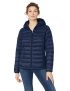 Amazon Essentials – Chaqueta acolchada con capucha para mujer, plegable, ligera y resistente al agua, Azul (navy), US XL (EU 2XL)