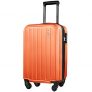 JOFLY Maletas de Viaje Cabina 55cm, Meleta Cabina Ligera Equipaje de Mano con Candado de Combinación (Naranja)