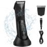 Aytop Afeitadora Corporal Masculina, Recortadora Corporal Hombre con Pantalla LCD Luz LED Recargable Depiladora Corporal Hombre con Cuchilla y Base de Cerámica Reemplazables Para Uso en Seco y Húmedo