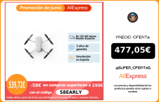 Drone DJI Mini 2|DJI Mini 2 Pack Vuela Más, 4K, ultraligero, transmisión vídeo 10 km, resistencia viento nivel 5, QuickShoots.|Drones con cámara|