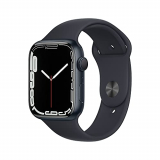 Apple Watch Series 7 (GPS) – Caja de Aluminio en Color Medianoche de 45 mm – Correa Deportiva en Color Medianoche – Talla única