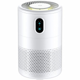 Purificador de Aire, con Filtro HEPA H13, 3 Velocidades para Hogar y Oficina,Temporizador,Luz Nocturna, Generador de Iones Libre de Ozono, para Alergia, Tabaco, Caspa de Mascotas