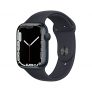Apple Watch Series 7 (GPS) – Caja de Aluminio en Color Medianoche de 45 mm – Correa Deportiva en Color Medianoche – Talla única