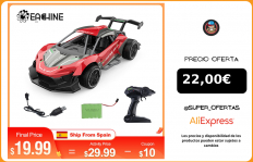 Eachine coche de carreras de alta frecuencia EC06, 1:14, 2,4 GHZ, 4 canales, Control remoto de aleación, alta velocidad|Coches con radiocontrol|