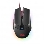 Mars Gaming MM116, Ratón Gaming para PC (3200 DPI, RGB flow, 6 Botones, Ambidiestro), USB, Negro