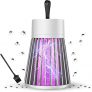 Upgrade Go Mosquito Zapper, 360 ° Electronic Fly Zapper Interior Super-Fast Electric Bug Zapper, Mosquito Killer USB LED Light Mosquito Killing Lamp para mosquitos, insectos, moscas (gris, recarga)
